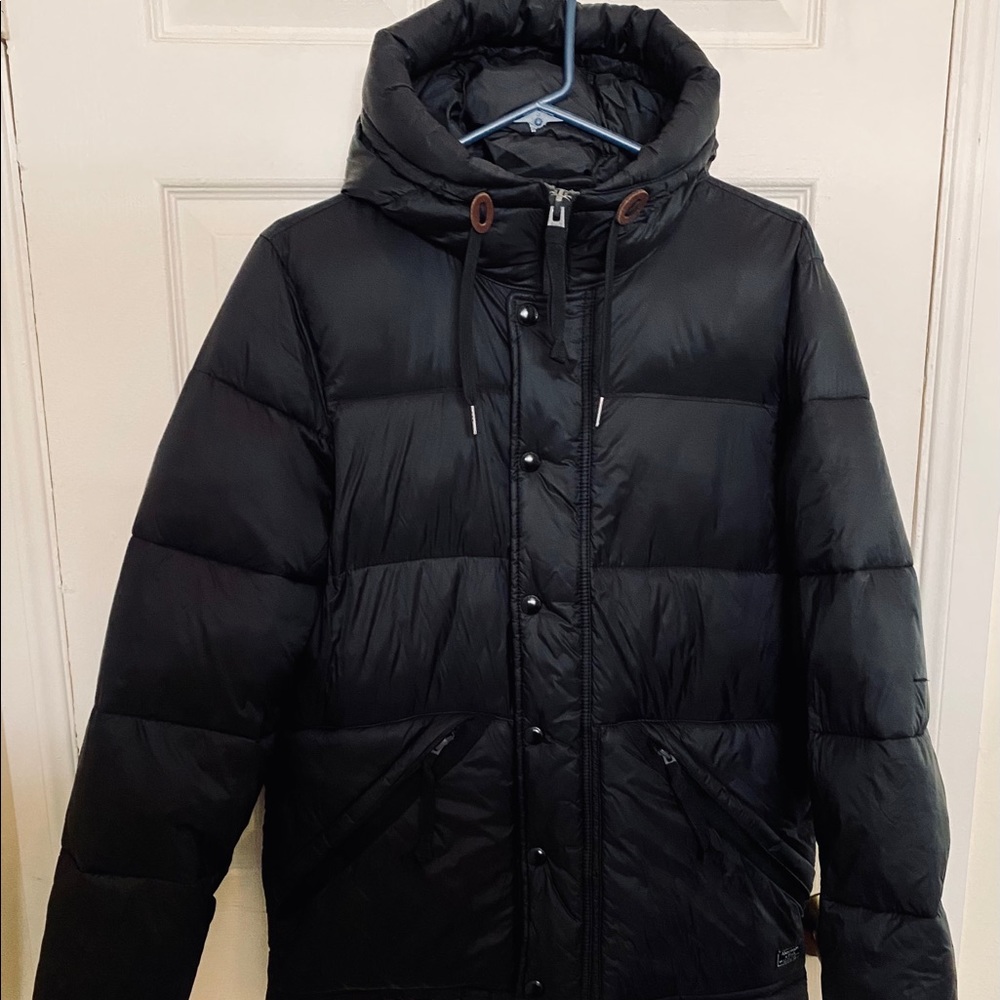 Black Abercrombie puffer jacket